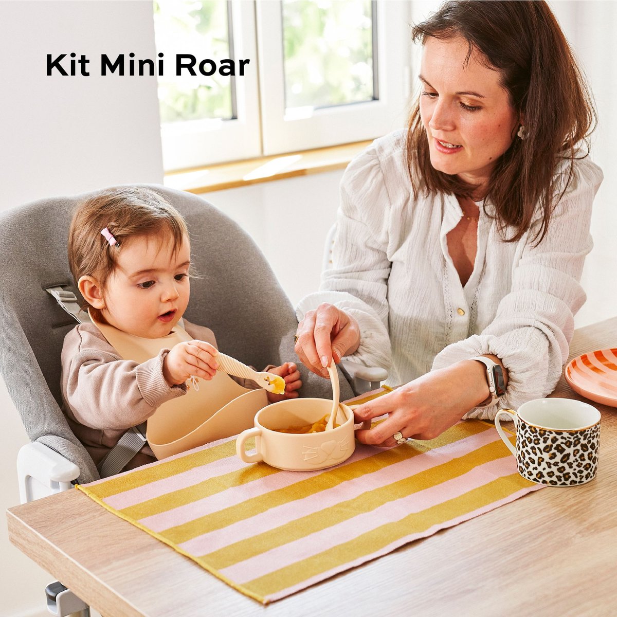 Coffret premiers repas bébé beige, BABYMOOV