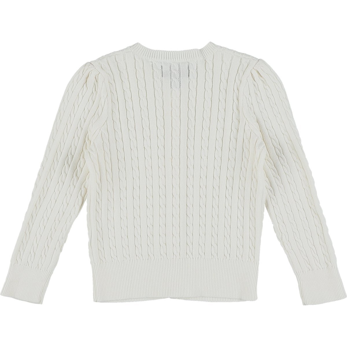 Cardigan à mini-torsades - Très bon état blanc cassé, RALPH LAUREN
