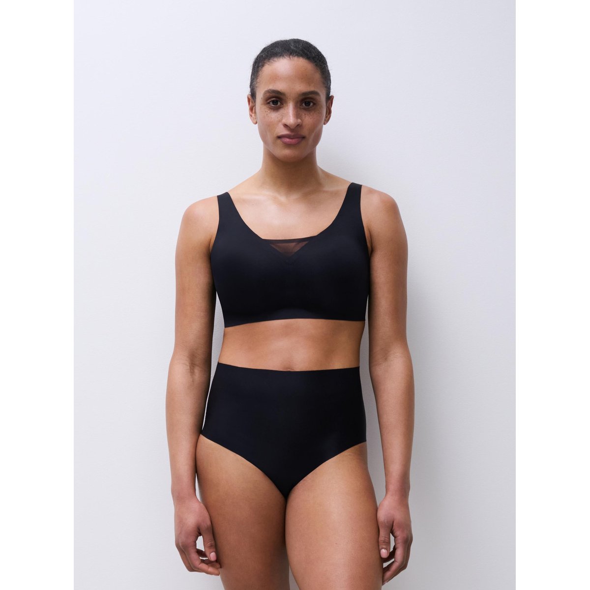 Culotte taille haute DEFI noir, CHANTELLE