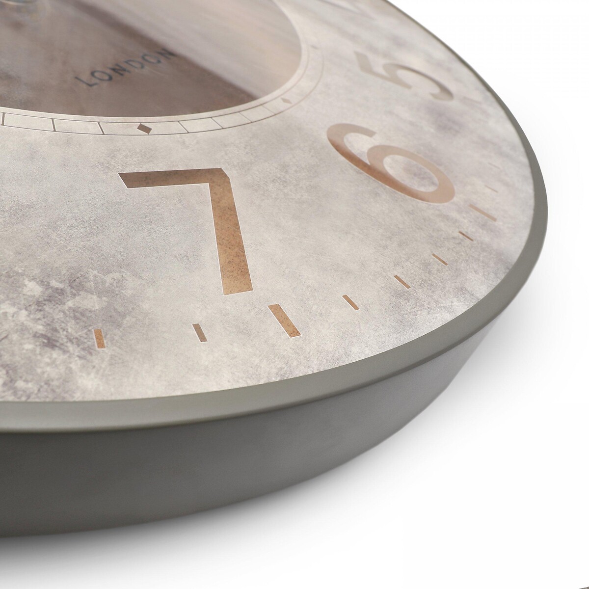 Harvest 30" Oversized Wall Clock gold-coloured, THOMAS KENT