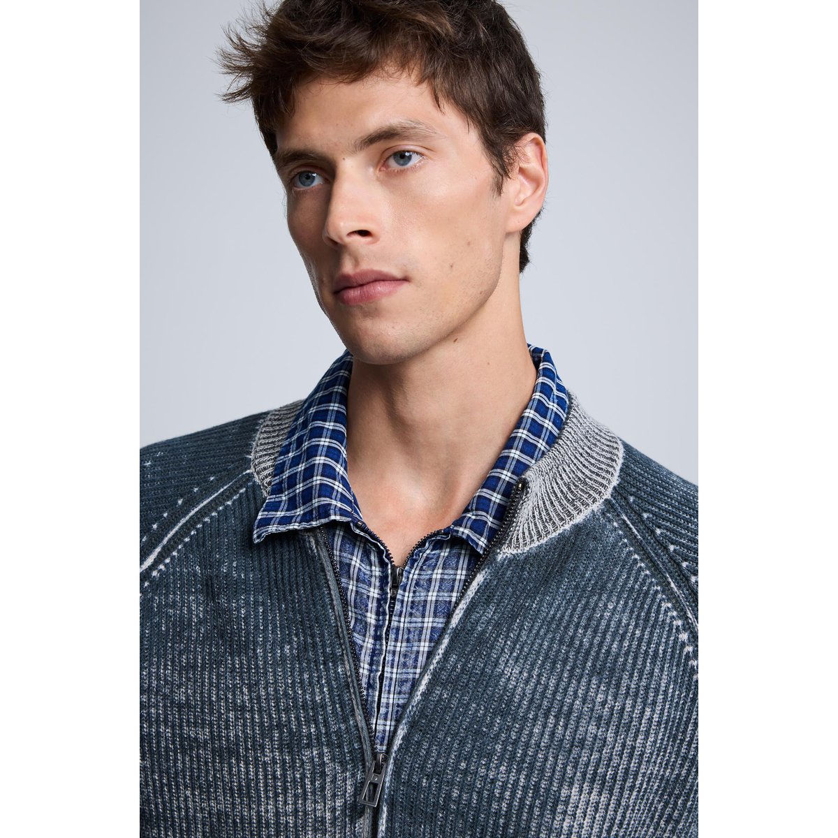 Veste jacquard dégradée noir, DESIGUAL