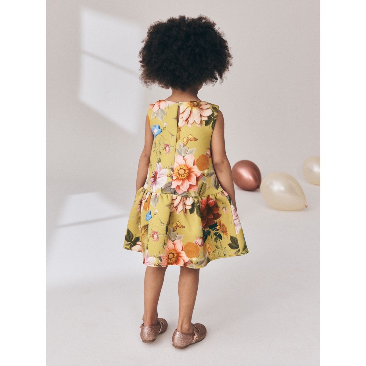 Robe style néoprène pour grandes occasions jaune moutarde, NEXT