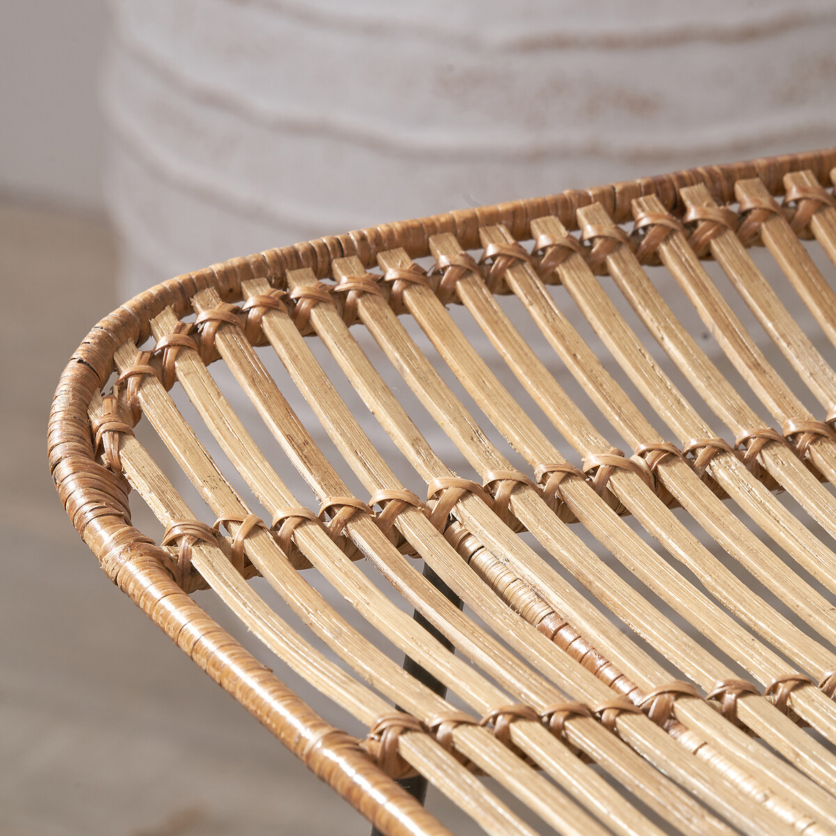 Nerano Rattan & Metal Bar Stool natural rattan, SO'HOME