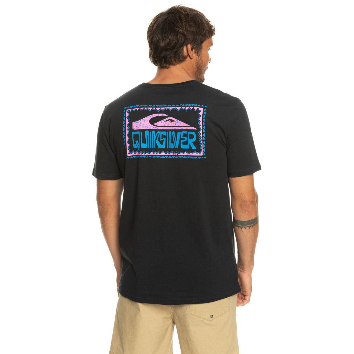 T-shirt WARPED FRAMES noir black, QUIKSILVER