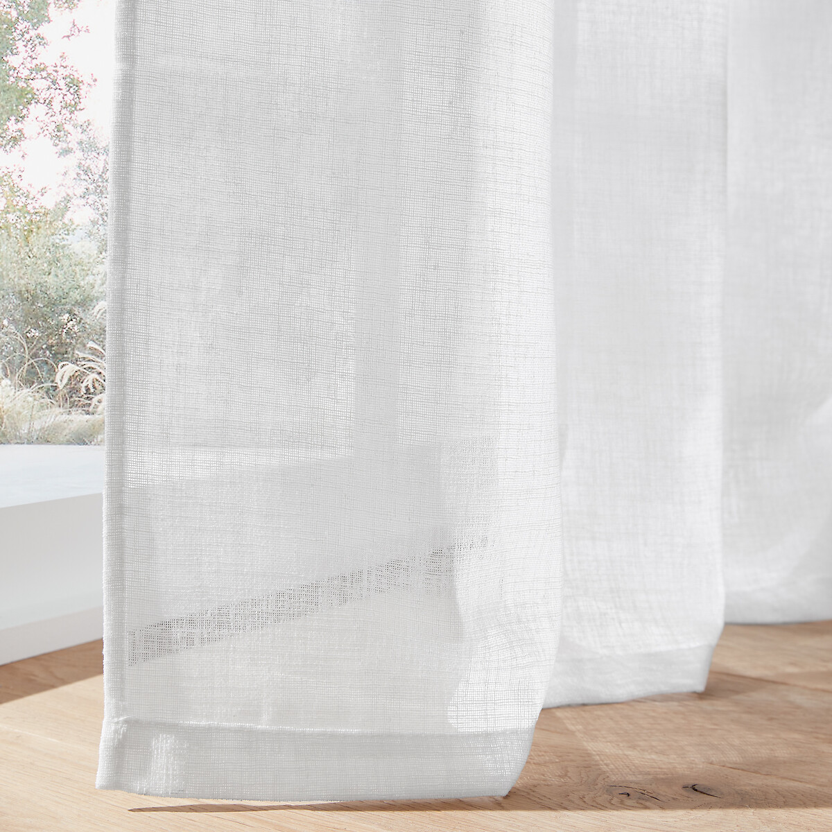 Voilage grande largeur à oeillets, Nyong blanc, LA REDOUTE INTERIEURS