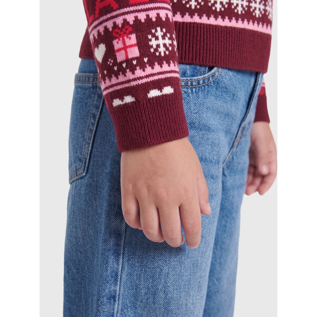 Pull En Maille cabernet 1, KIDS ONLY