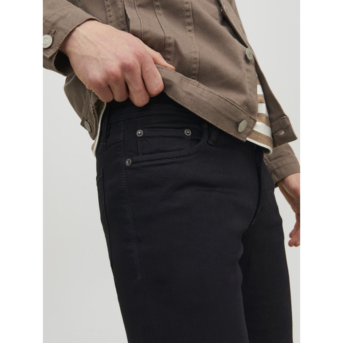 Jean Slim black denim, JACK & JONES