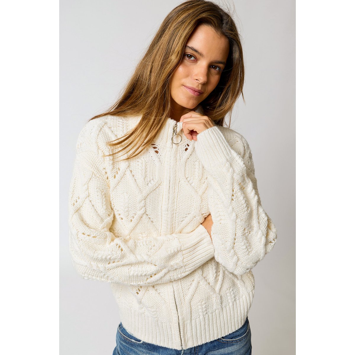 Gilet Molly - HILLPOINT ecru, BANANA MOON