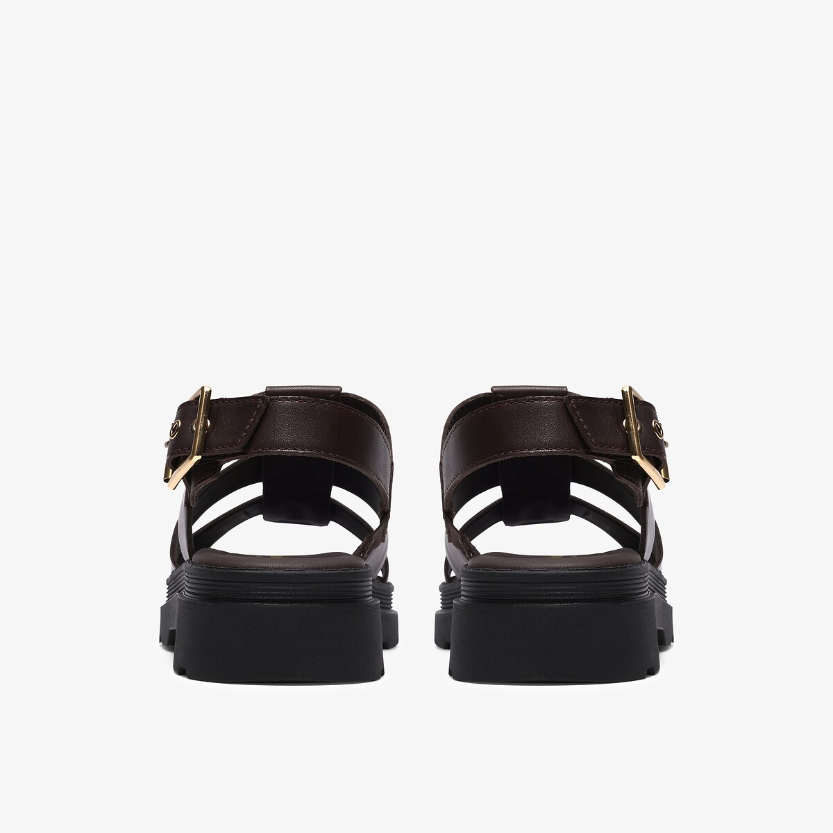 Sandali in pelle Orinoco3 Strap marrone scuro, CLARKS