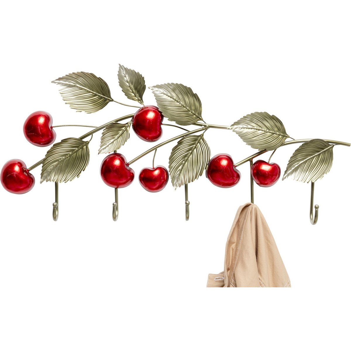 Portemanteau mural cerises multicolore, KARE DESIGN