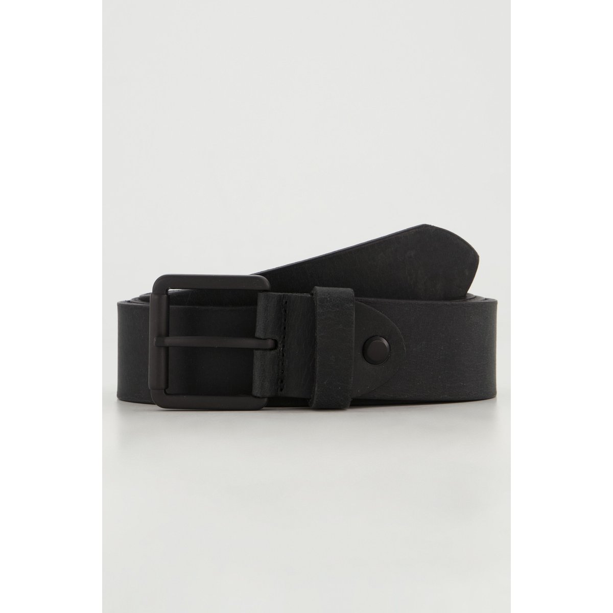 Ceinture en cuir véritable noir, JP1880
