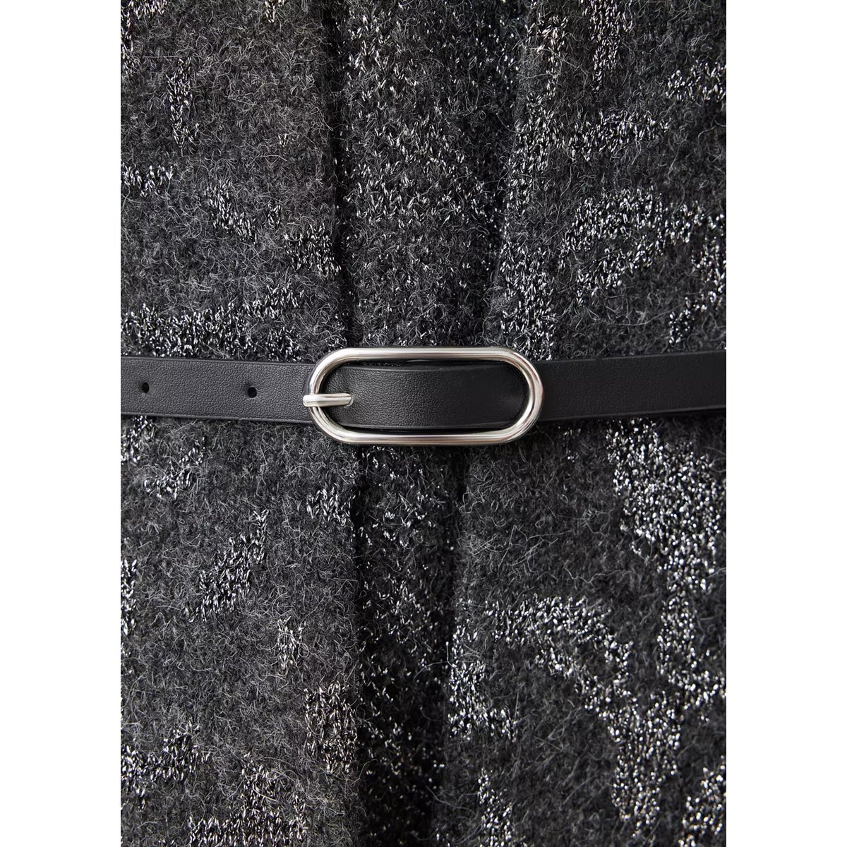 Veste en imprimé baroque gris anthracite, MANGO