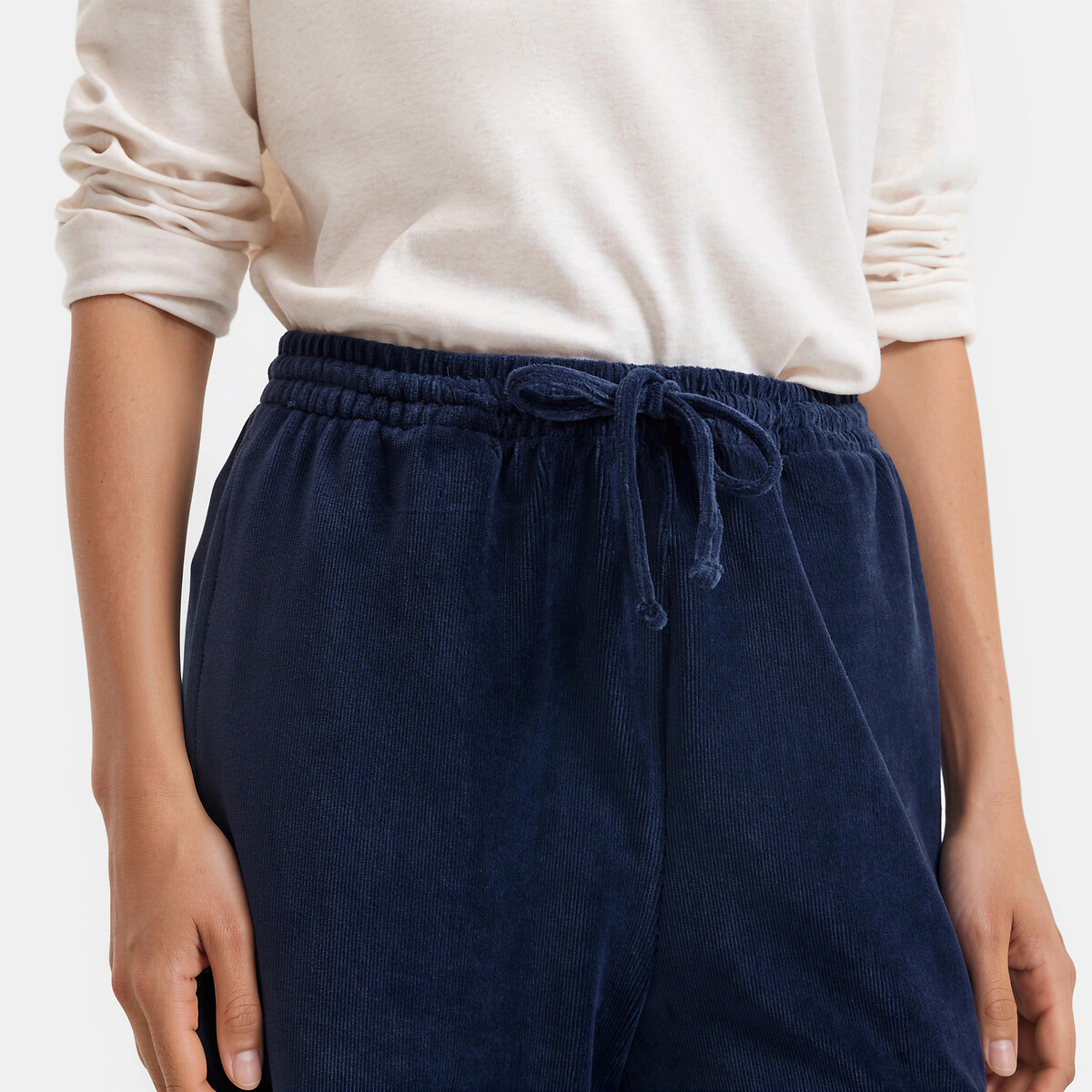 Pantalon de pyjama en velours côtelé, Signature AMANDINE marine, LA REDOUTE COLLECTIONS