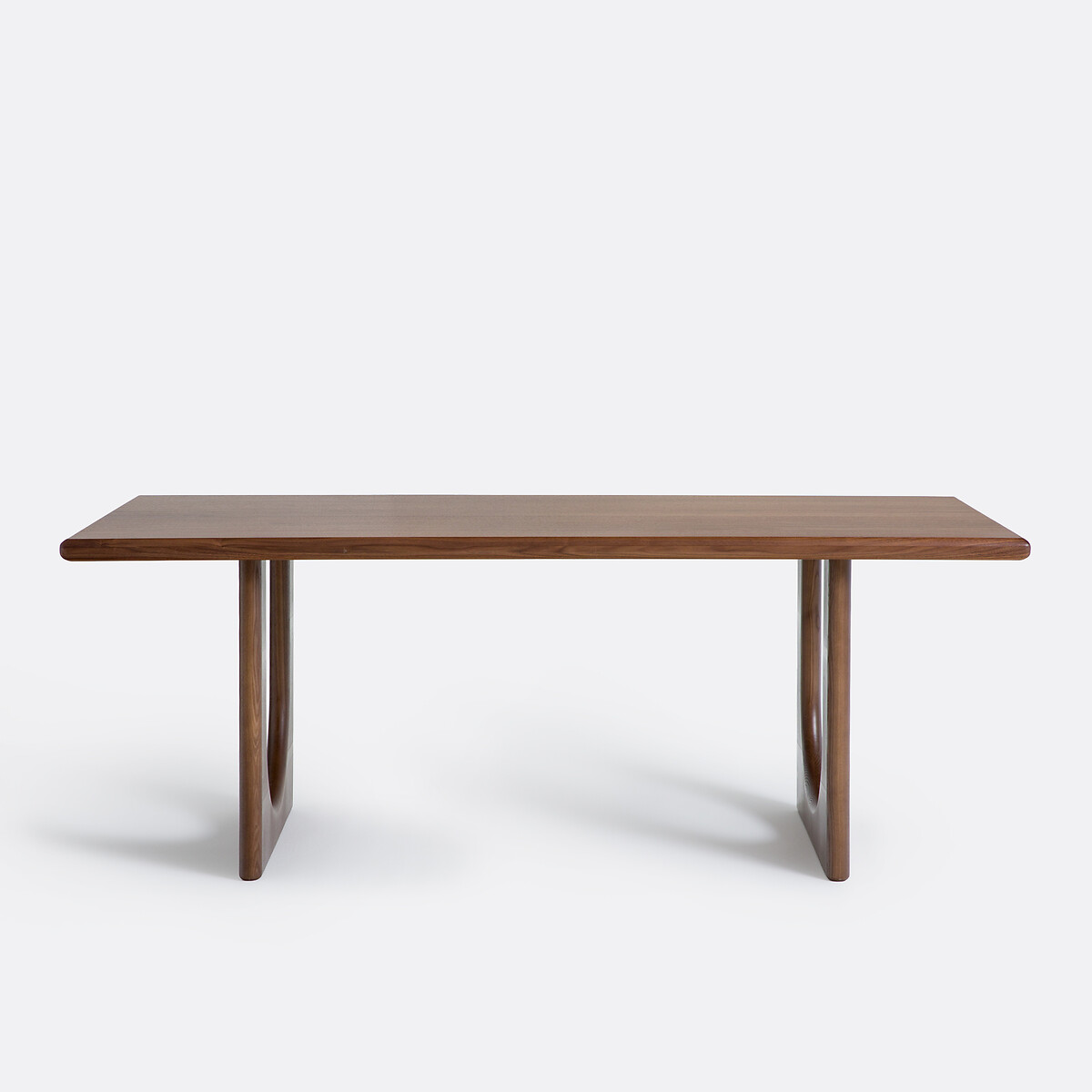 Table à manger, en plaqué noyer, 6 à 8 couverts, DOUVE coloris noyer, LA REDOUTE INTERIEURS