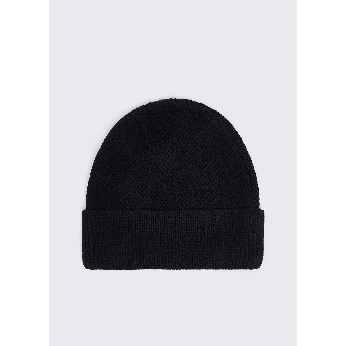 Bonnet en maille avec logo noir, LIU JO