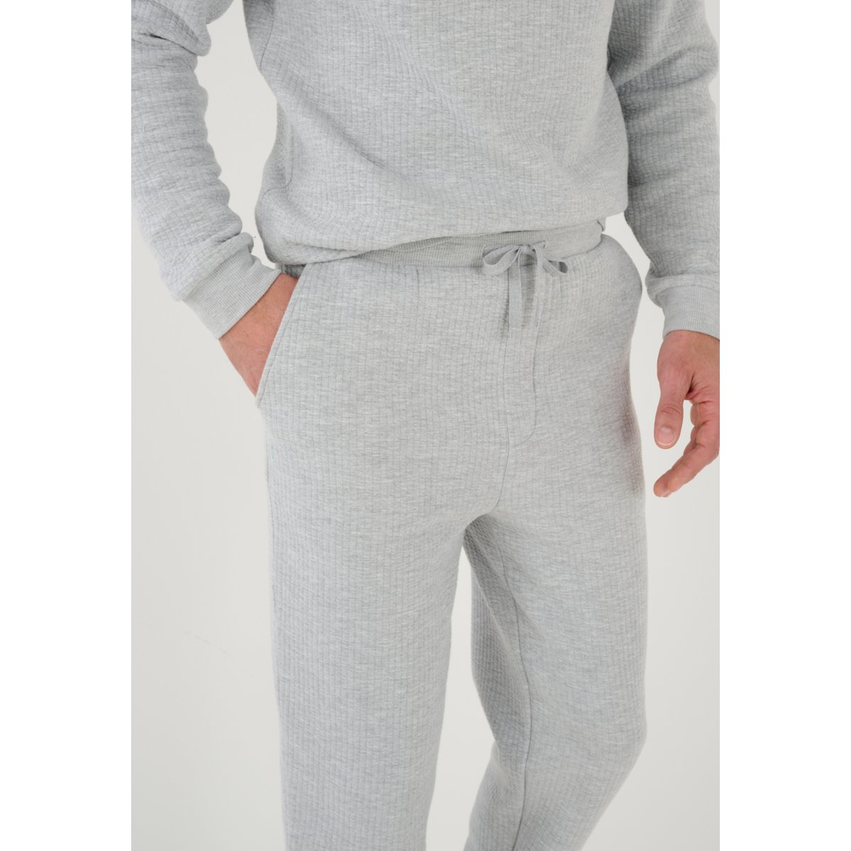 Pyjama Thermolactyl molletonné gris chiné, DAMART