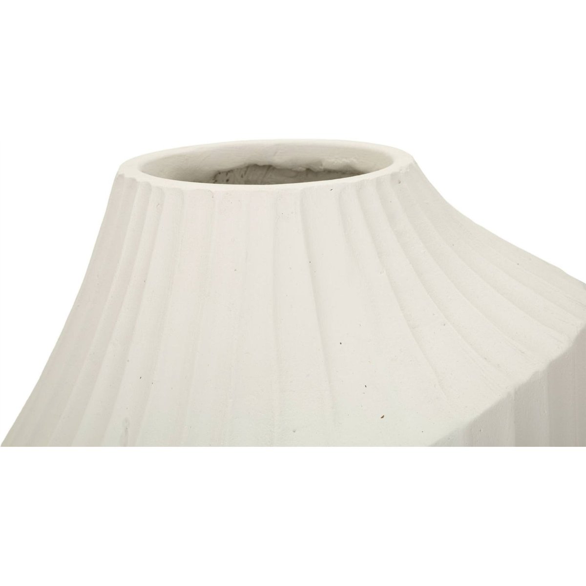 Vase sculptural au relief ondulé MODERN crème, RECOLLECTION