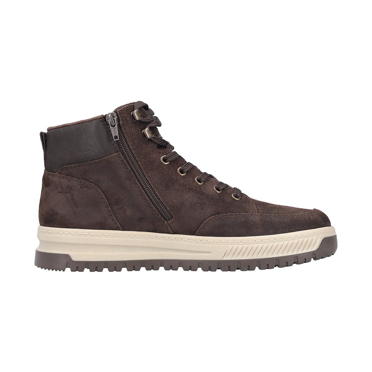 Basket Montante Cuir Rgd marron, RIEKER
