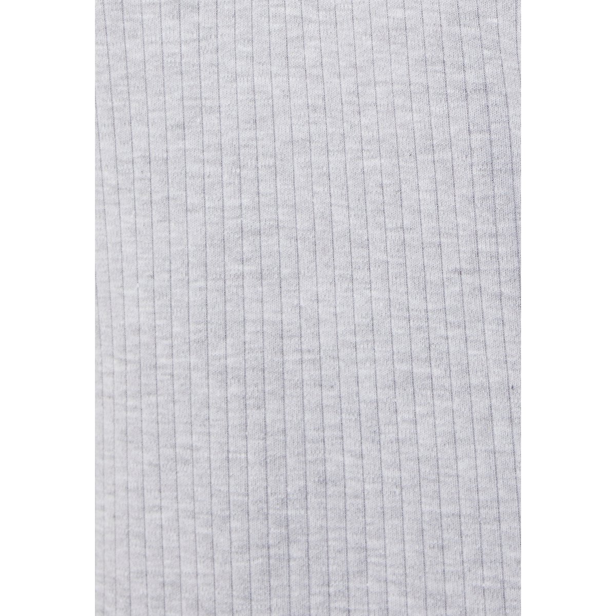 Chemise de nuit maille interlock côtelée douce et souple gris chiné, DAMART