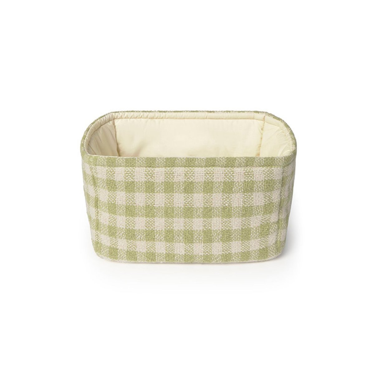 Panier matelassé SWAN LAKE matcha, naturel, LORENA CANALS
