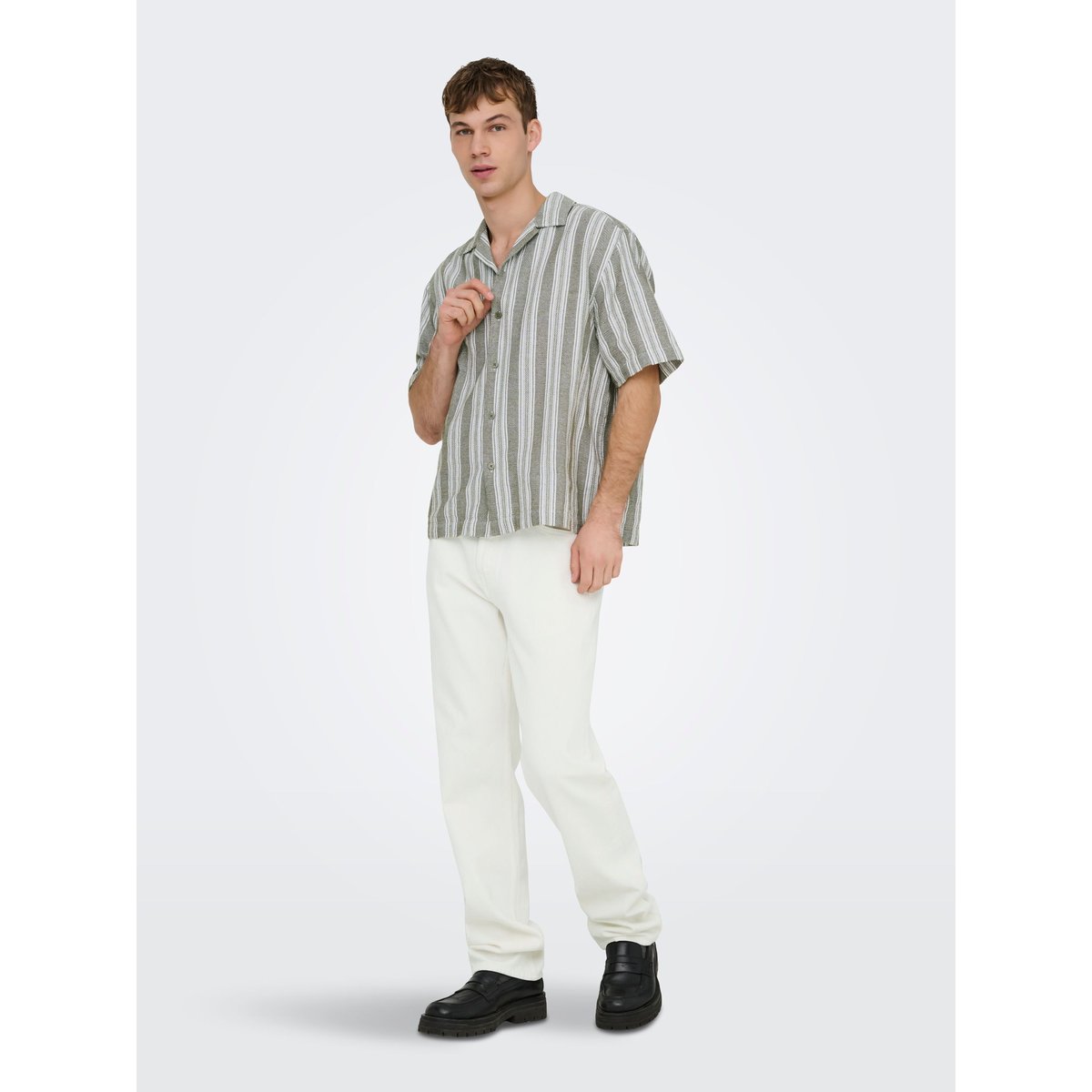 Coupe Regular white denim, ONLY & SONS