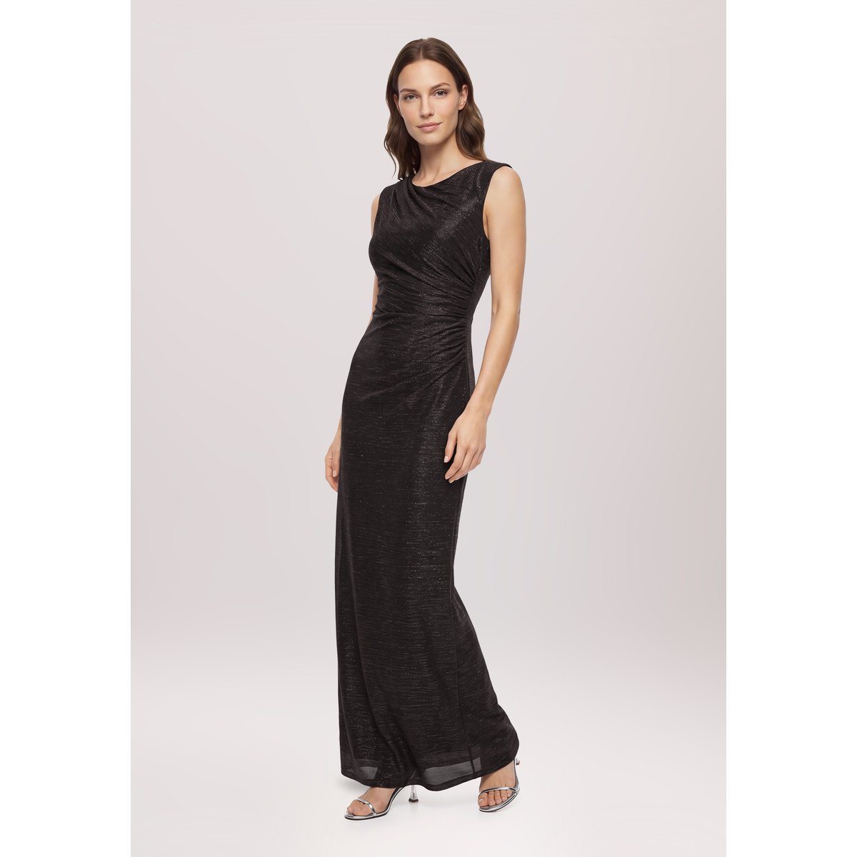 Robe de soirée au look scintillant dark red/black, VERA MONT