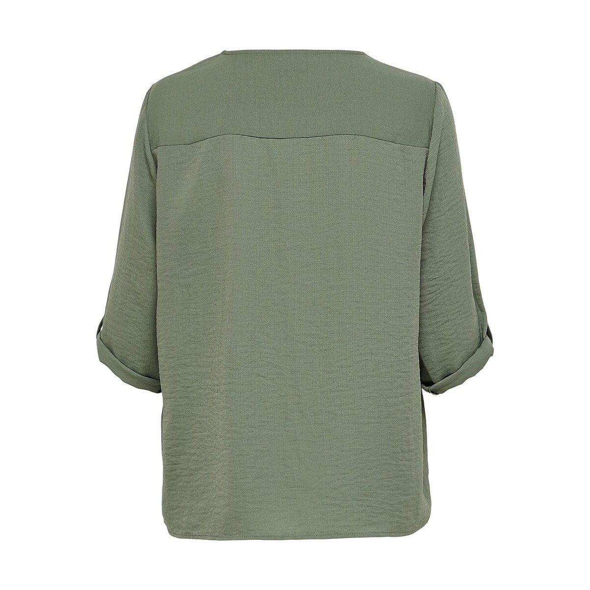 Blusa com mangas 3/4, decote em V verde, JDY