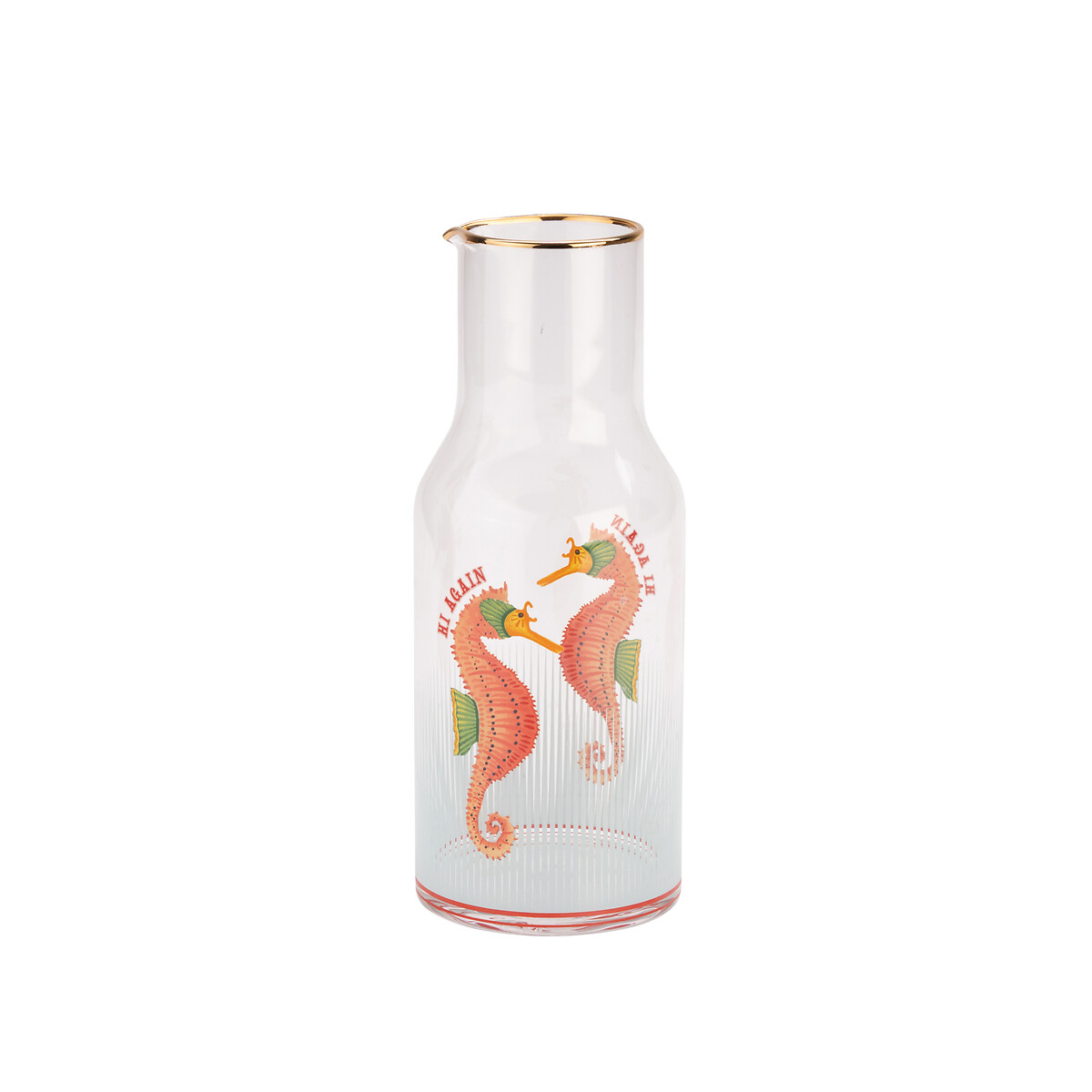 Seahorse Glass Carafe blue, YVONNE ELLEN