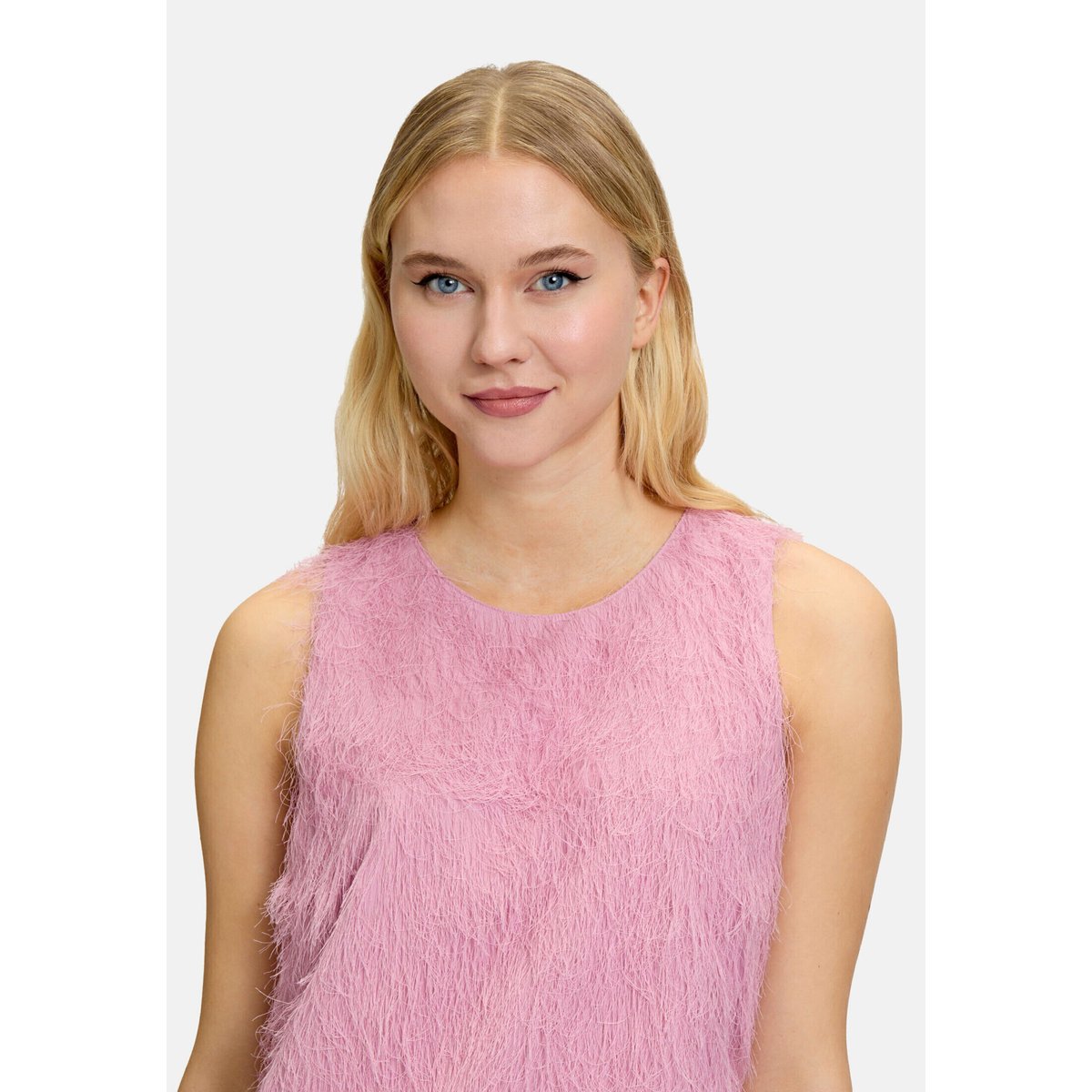 Robe de soirée à franges peony blush, VERA MONT