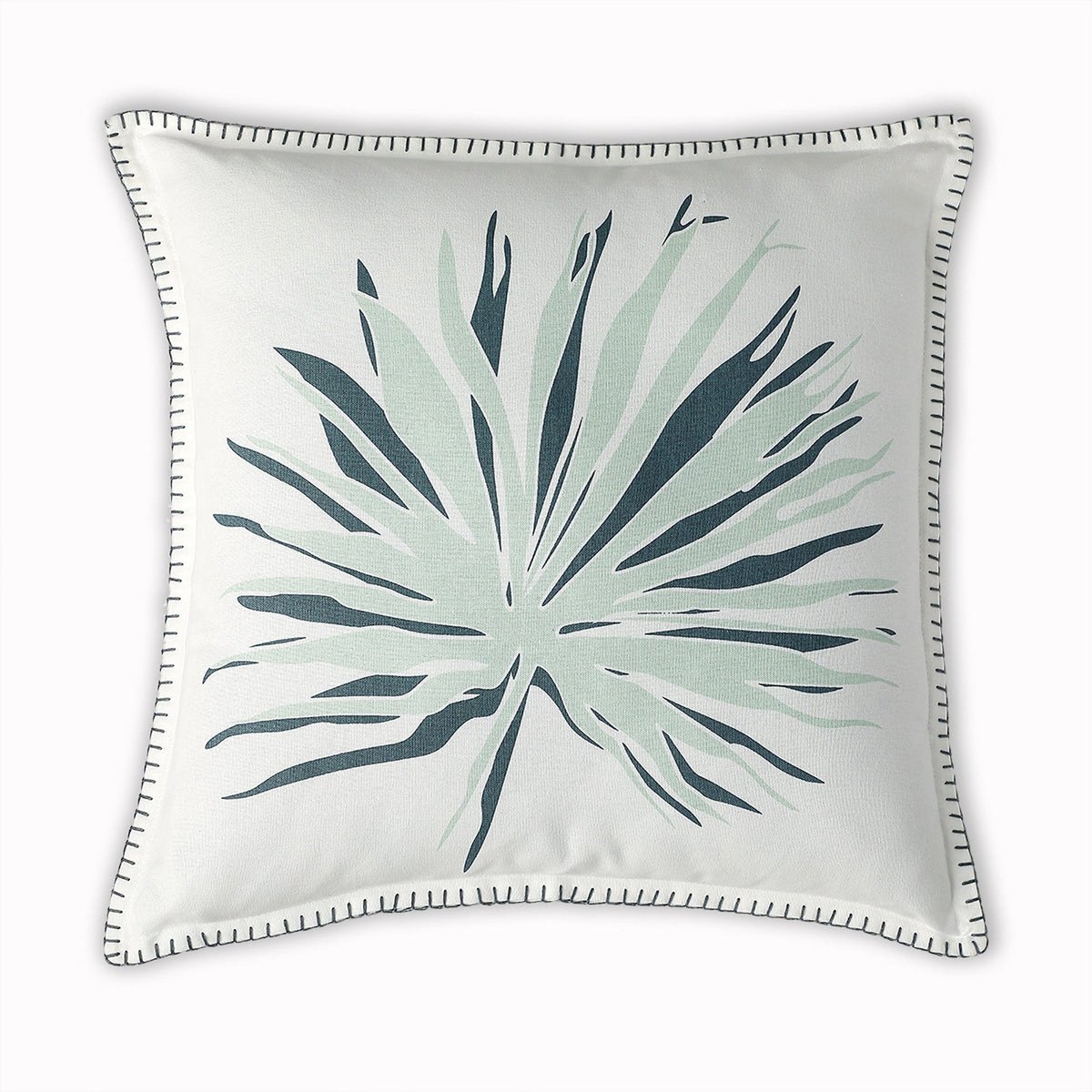 Coussin toile de coton PALMA bleu glacier, FEBRONIE