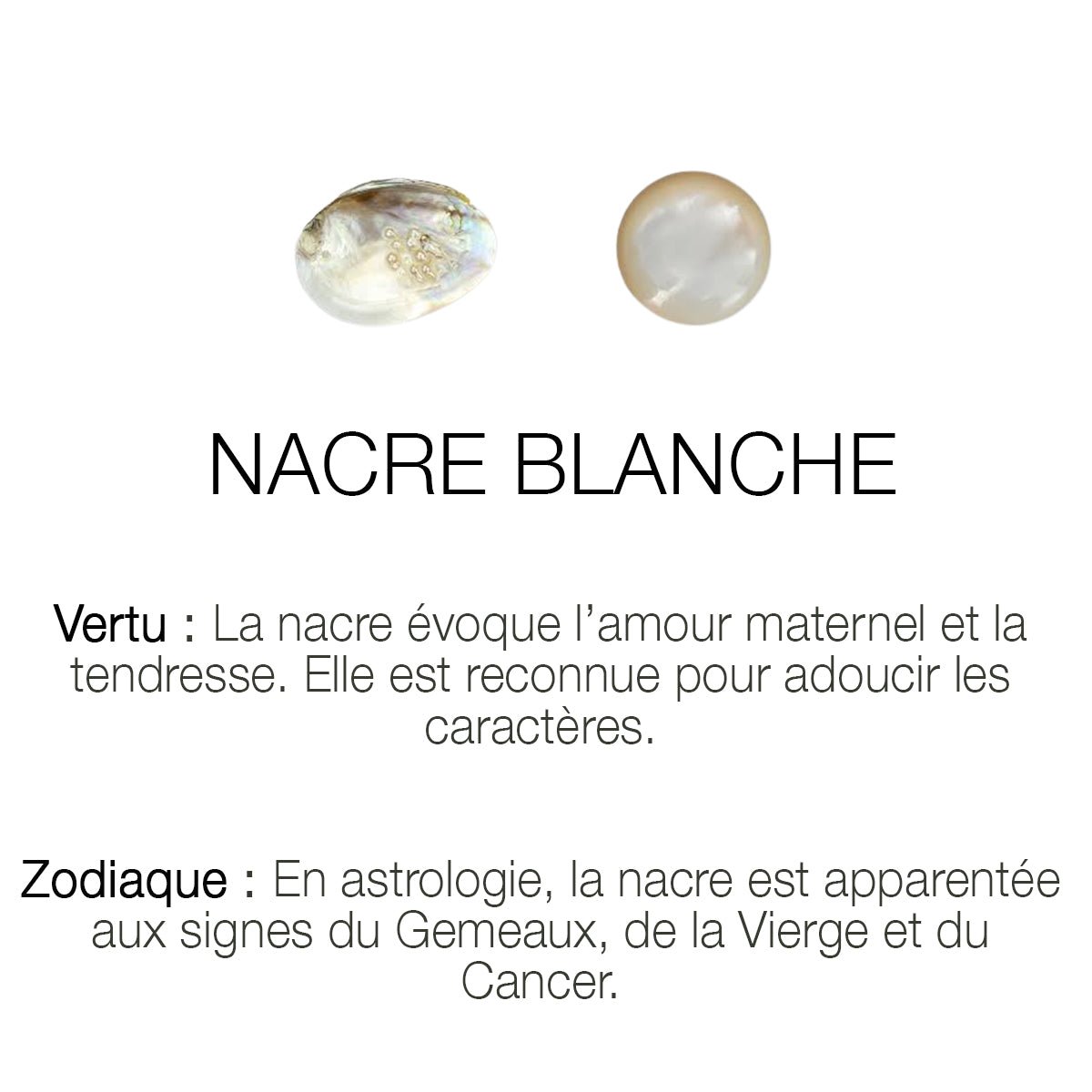 Collier tatoo buffle grand modele nacre blanche blanc, CAROLINE NAJMAN