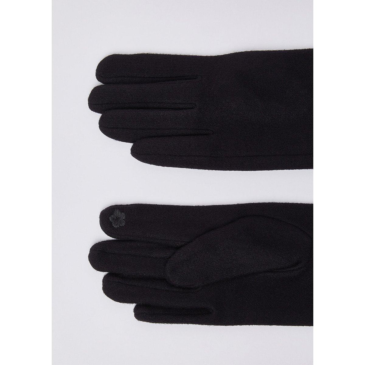 Gants avec Détails en imitation fourrure noir, LIU JO