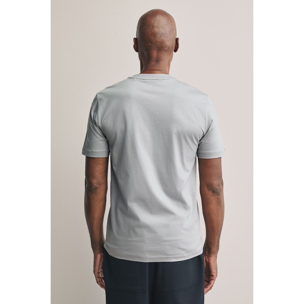 T-shirt ras du cou en coton supima® signature gris, NEXT