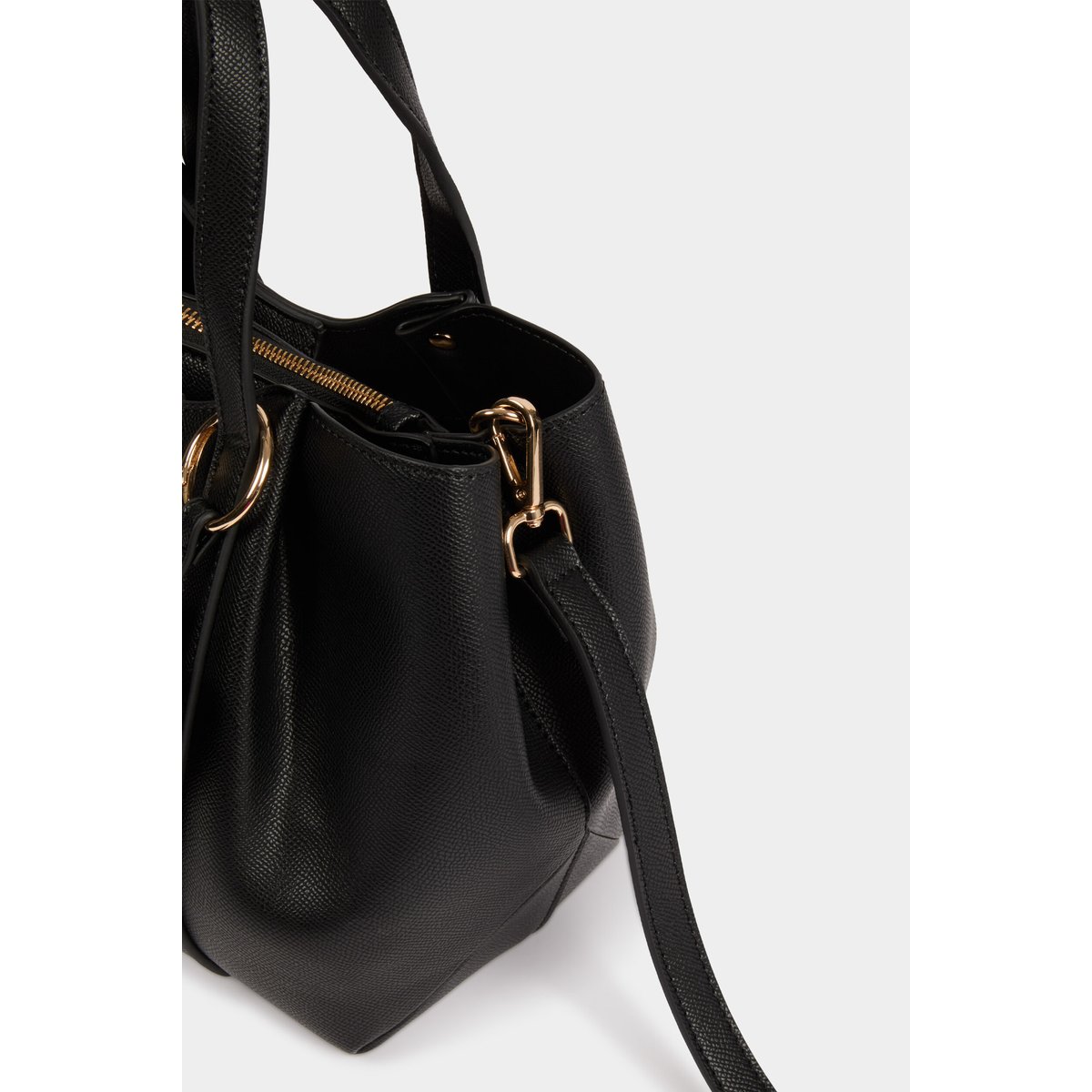 Sac cabas similicuir noir, MORGAN