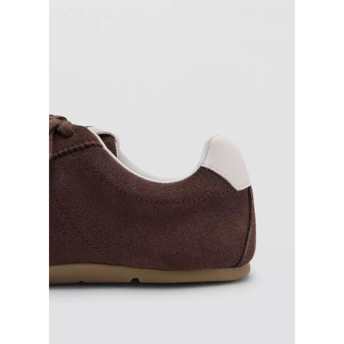 Baskets motif combiné chocolat, MANGO TEEN