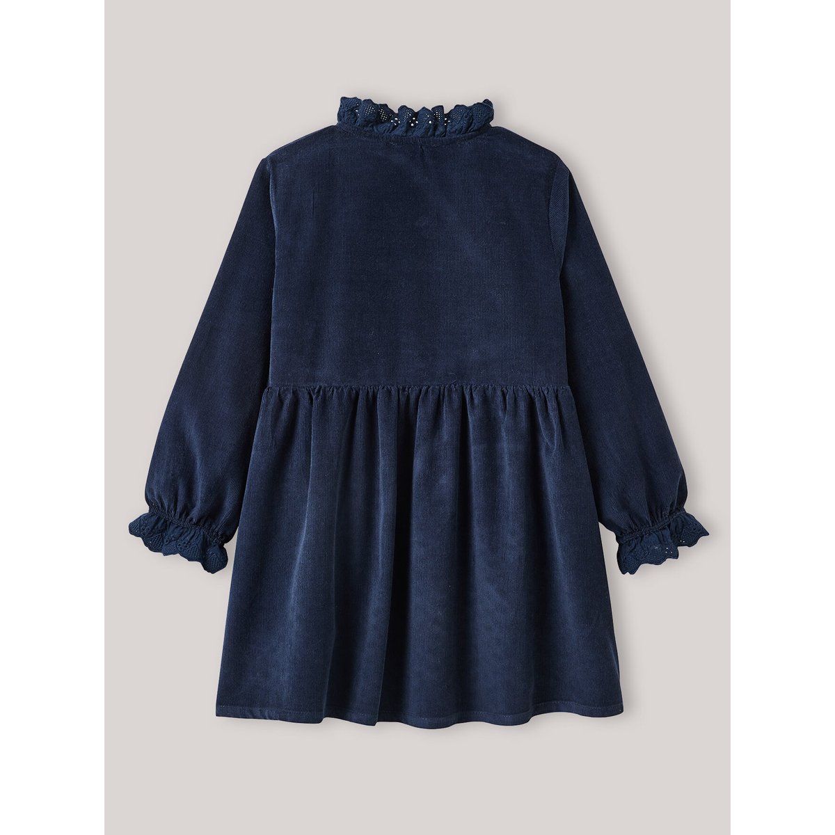 Robe en velours marine, CYRILLUS