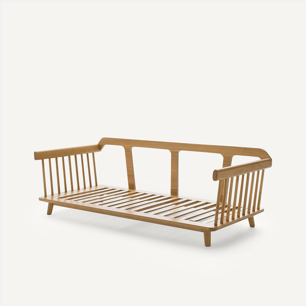 Lit-banquette, en chêne et plaqué chêne, JUNGLING chêne naturel, EMMANUEL GALLINA X AM.PM