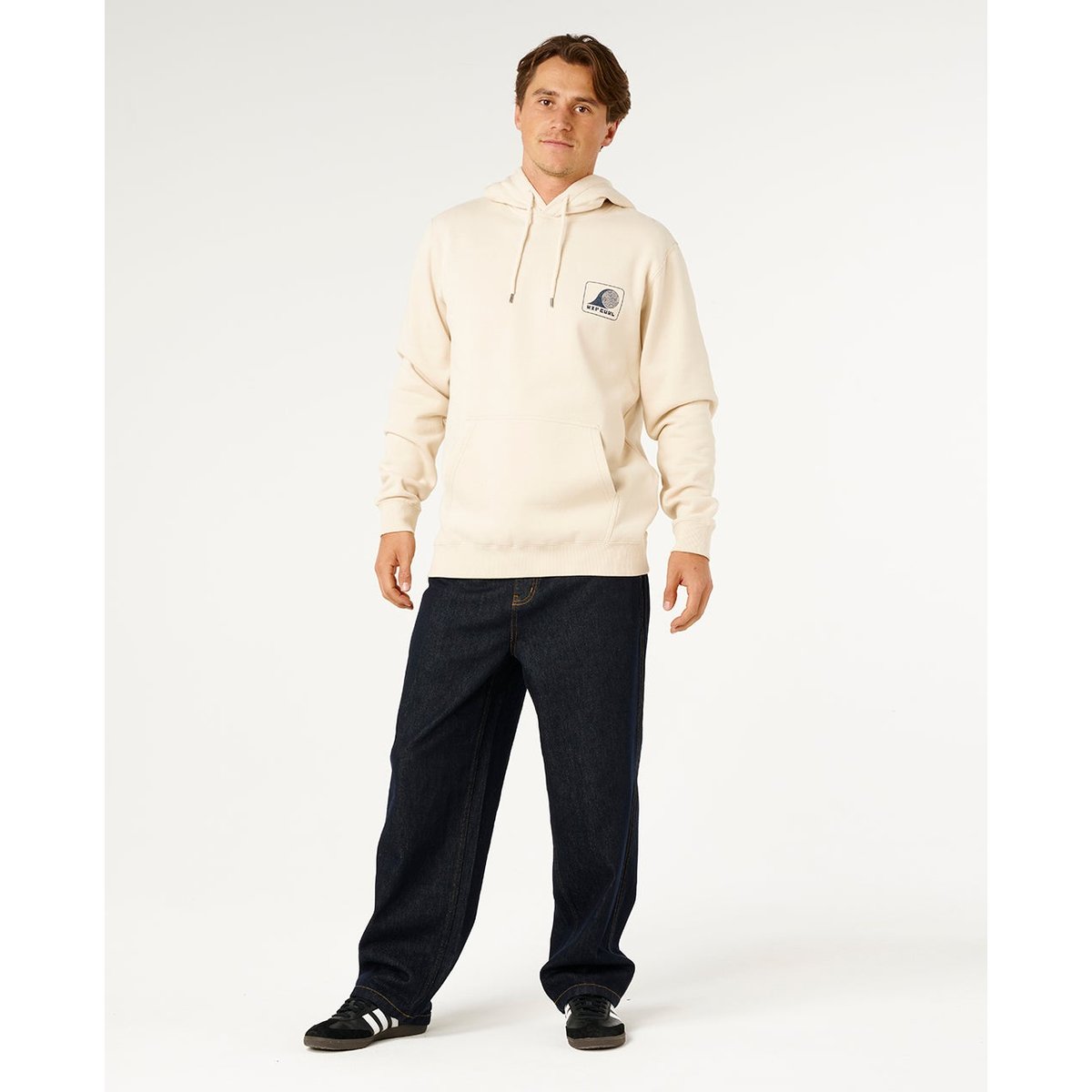 Sweat à capuche Artist of the SEARCH blanc vintage, RIP CURL