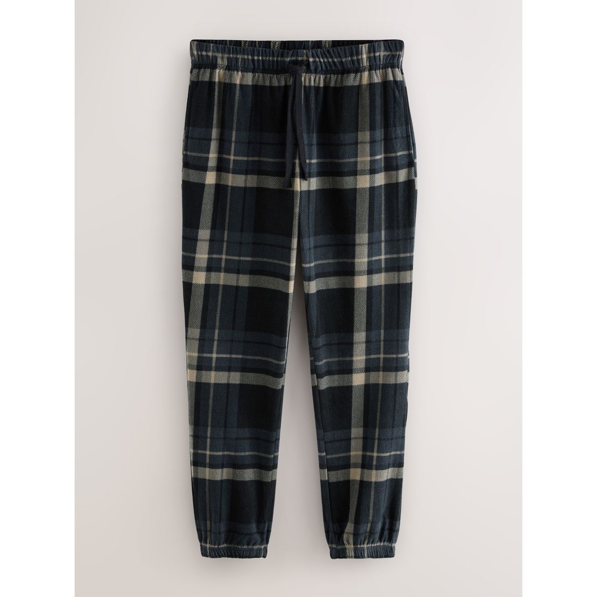 Pyjama texturé à chevilles serrées motionflex carreaux noirs, NEXT