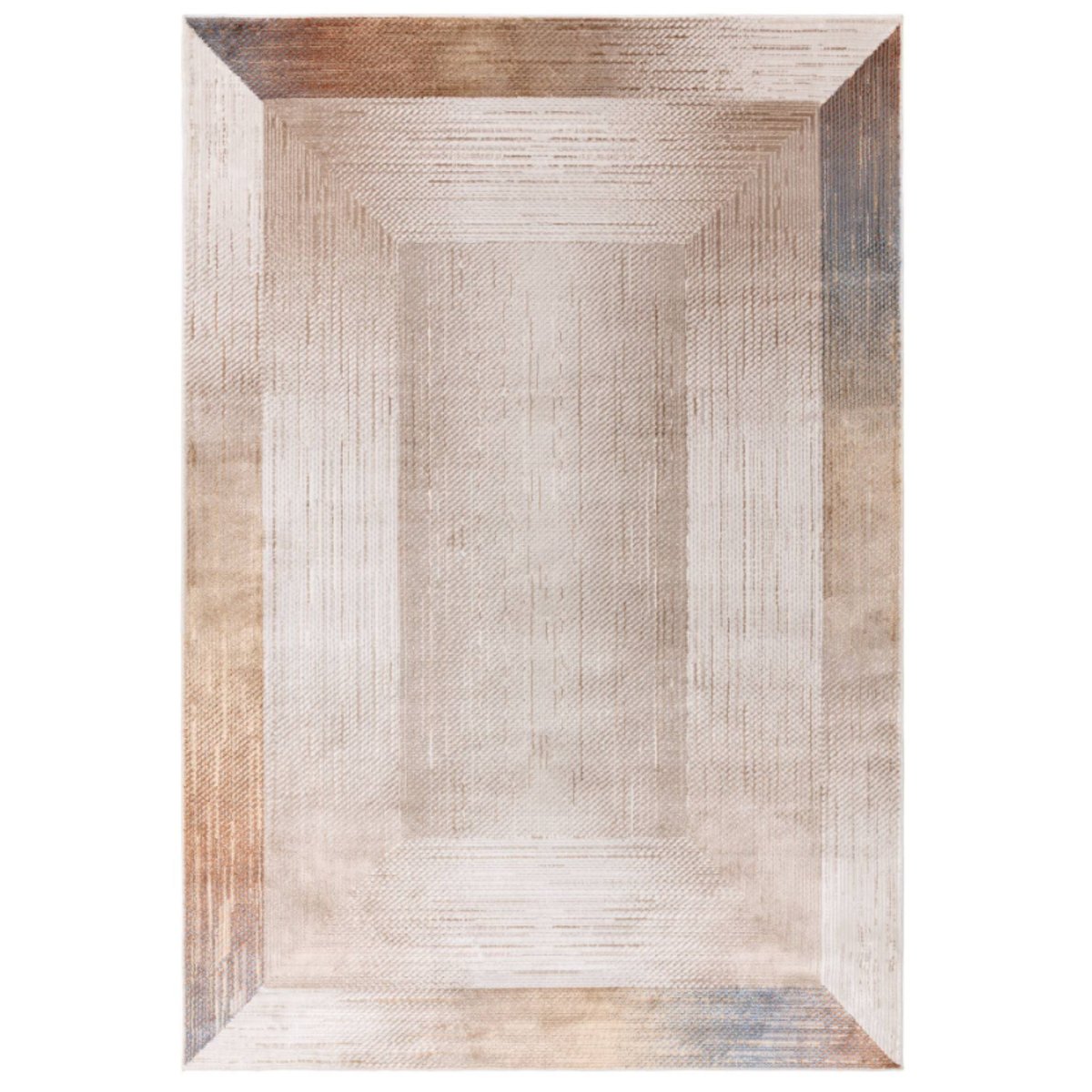 Tapis tissé plat moderne ROMI beige, NOVATREND