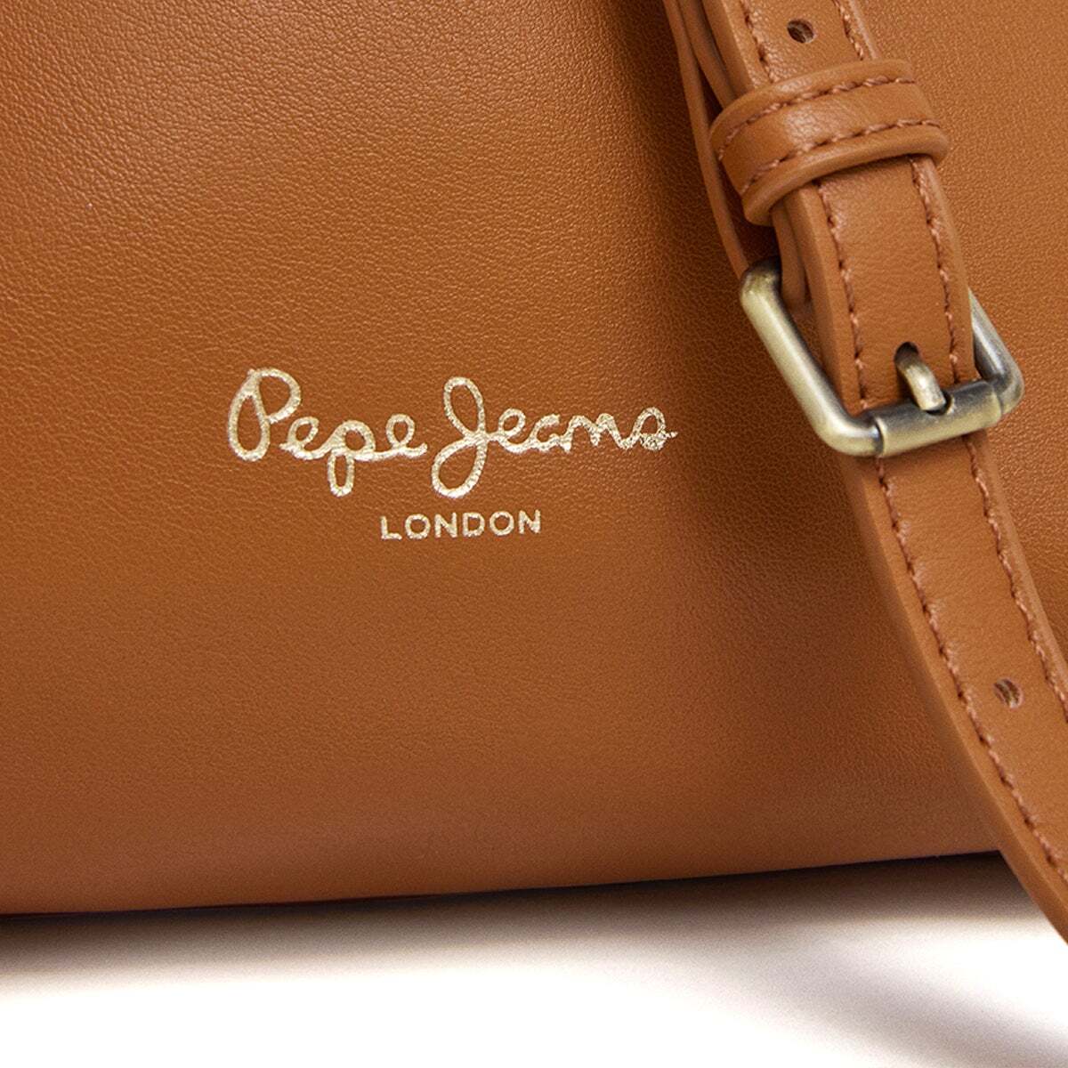 Sac Hobo Effet Cuir beige chameau, PEPE JEANS