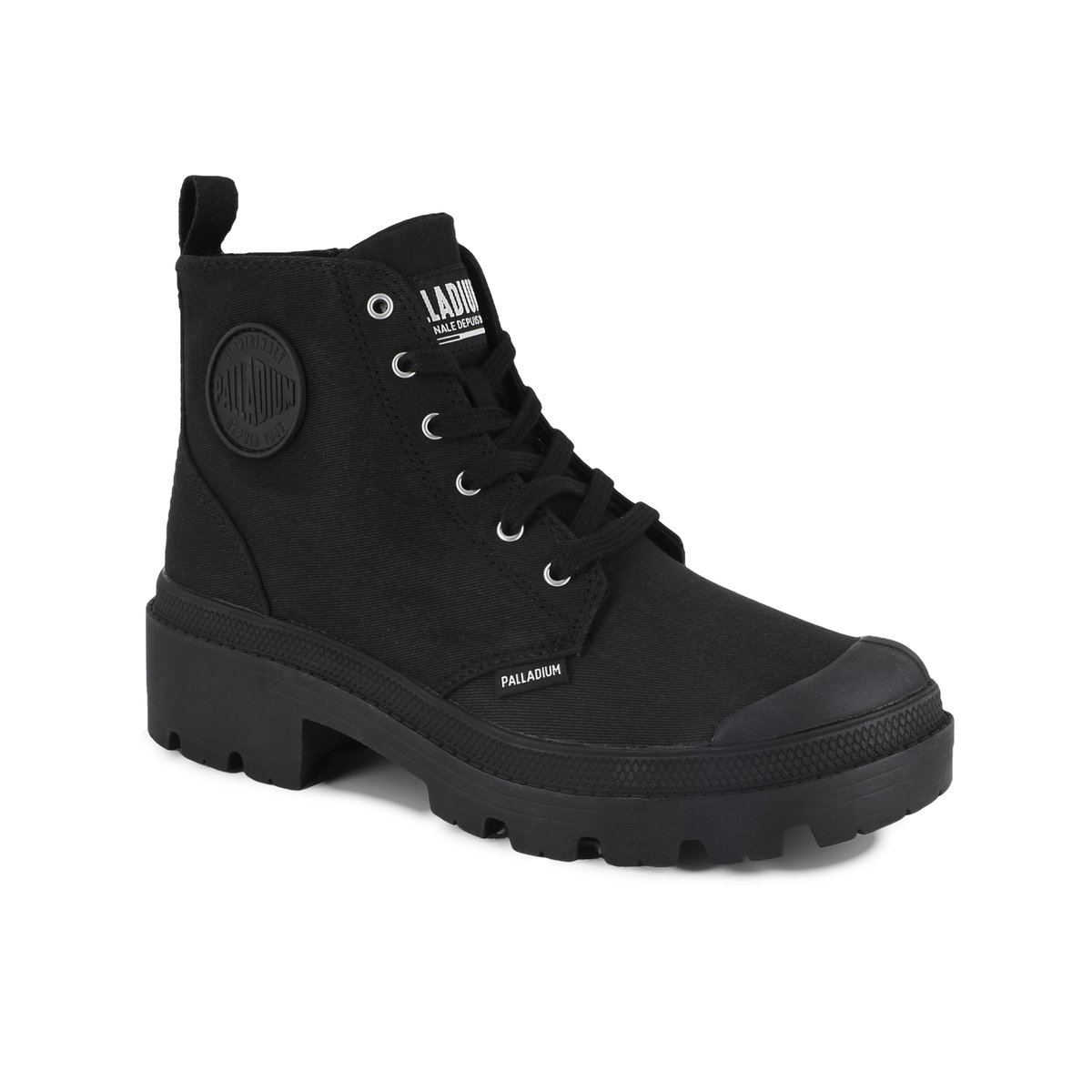 Baskets montantes Pallabase Twill black, PALLADIUM