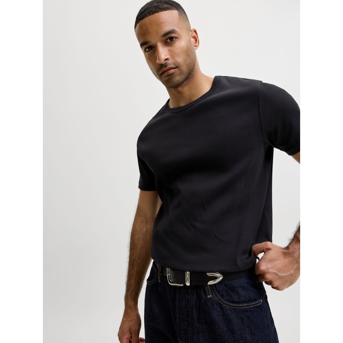 T-Shirt black 1, JACK & JONES