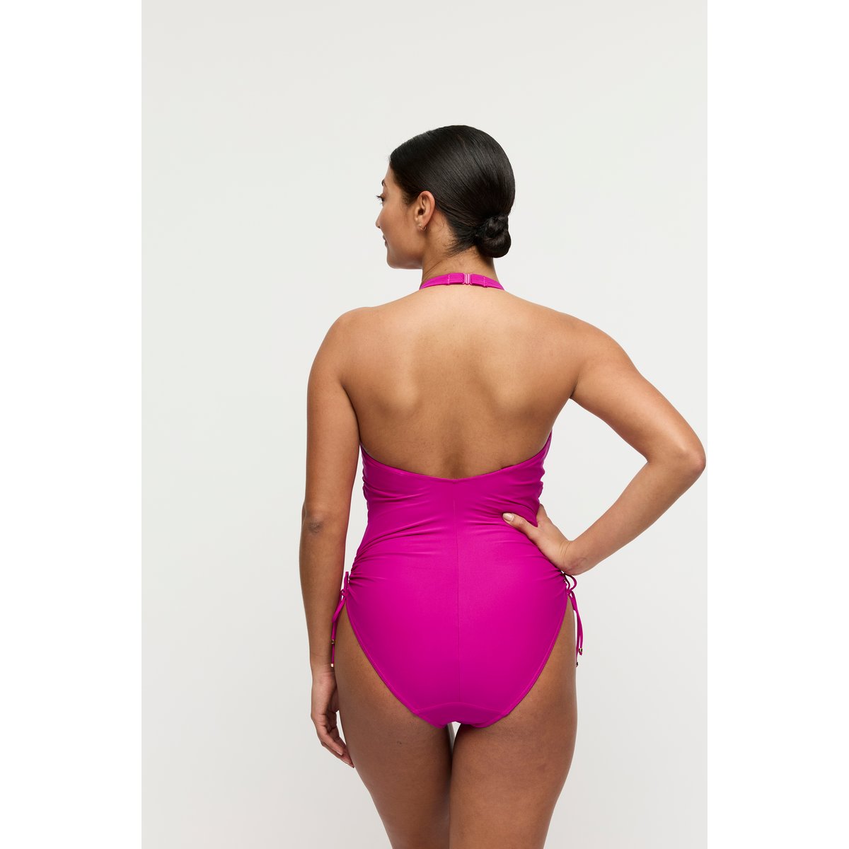 Maillot 1 pièce déc. plongeant UVITA violet - deep magenta, PRIMADONNA