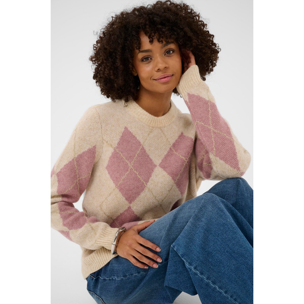 Pullover tricoté blanc whitecap, CULTURE