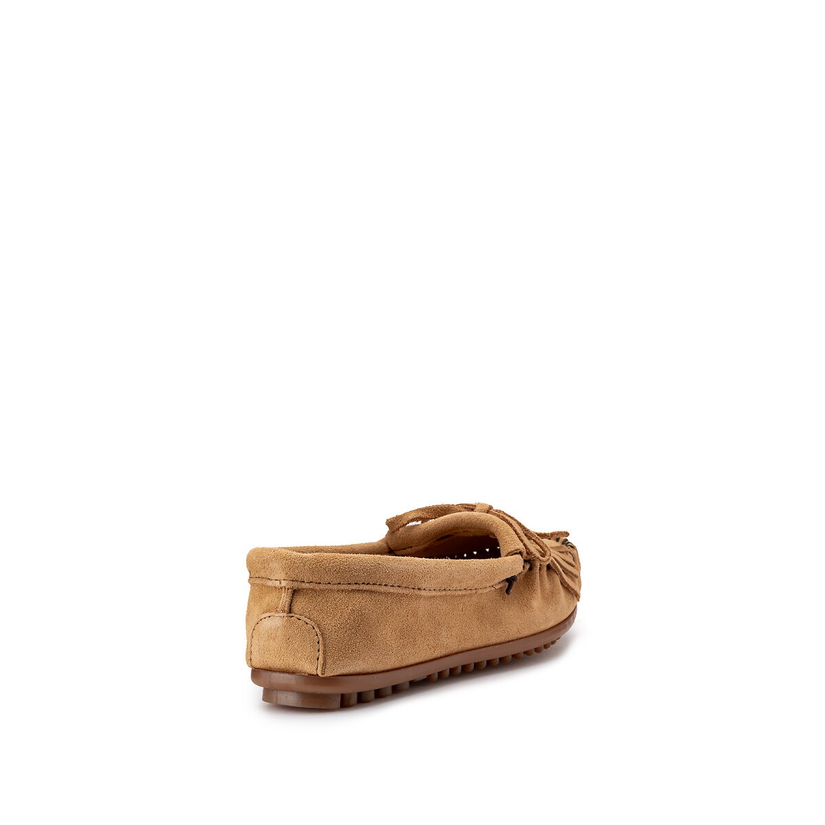 Derbies En Cuir Semelle Picot Classic Heritage taupe, MINNETONKA