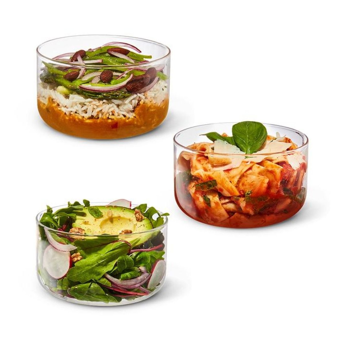 Lunch box verre et acier 750 ml slate ø14,5 cm couleur unique, BLACK + BLUM