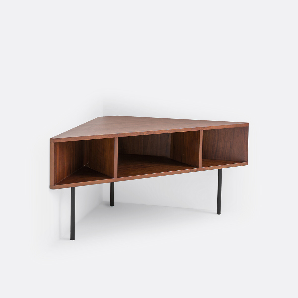 Bianzo TV unit in walnut veneer walnut, LA REDOUTE INTERIEURS