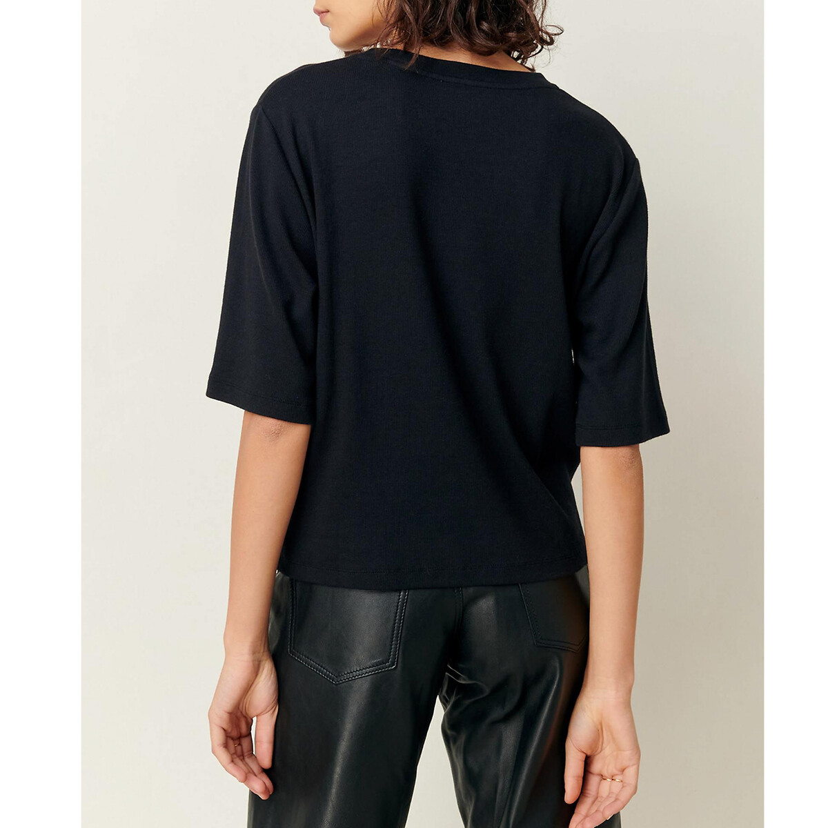 T-shirt girocollo SERGE CO nero , SESSUN