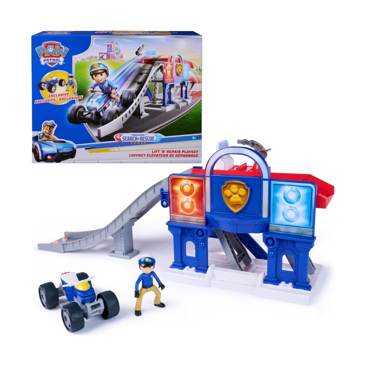 Paw PatrolPat PatrouilleElévateur de dépannage Search & Rescue multicolore, SPIN MASTER